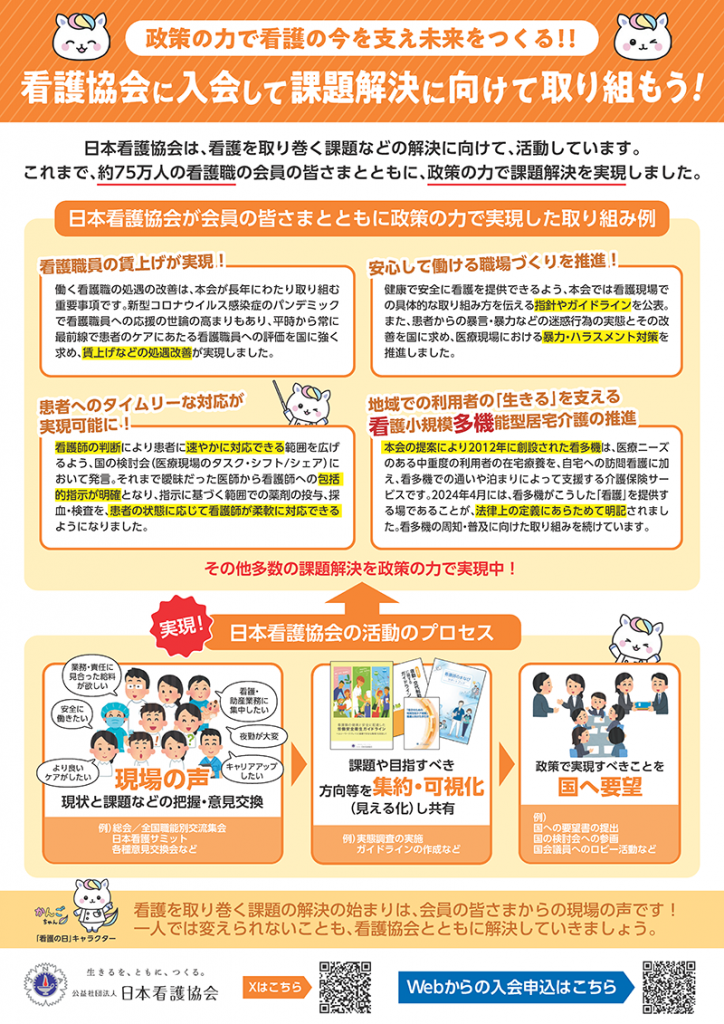 看護協会の政策要望活動